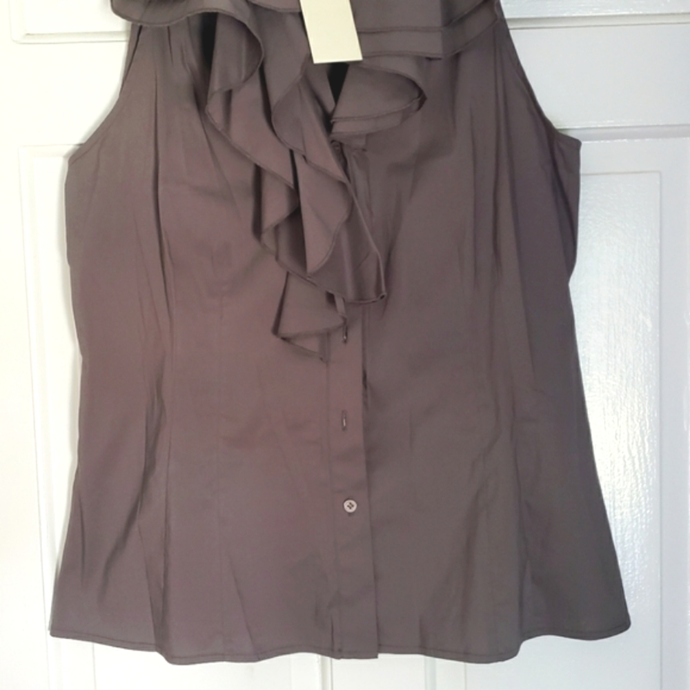 BCBG ruffled blouse shirt